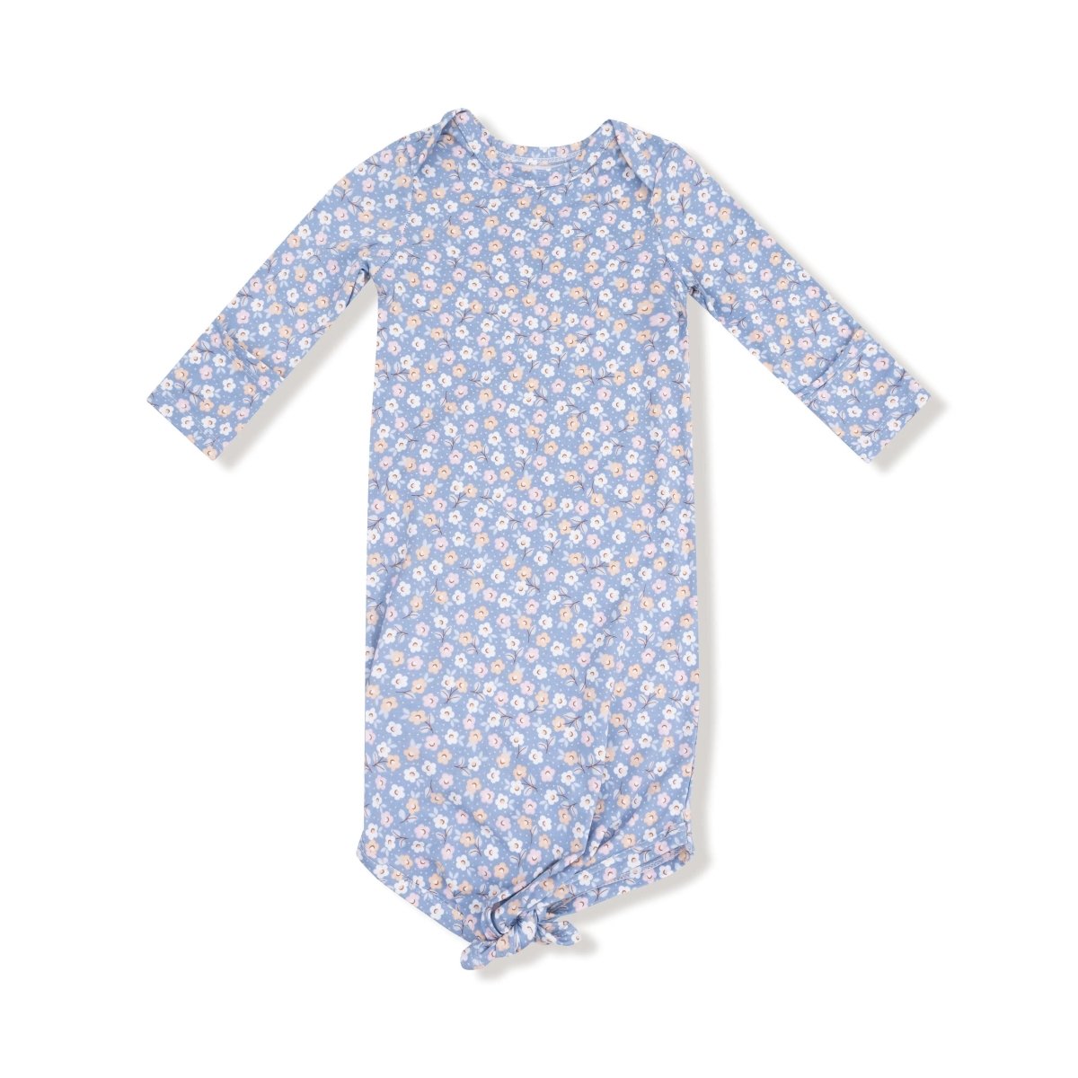 Angel Dear Angel Dear Knotted Baby Gown Butter Soft Sleepwear Newborn - Everetts Place Boutique - 