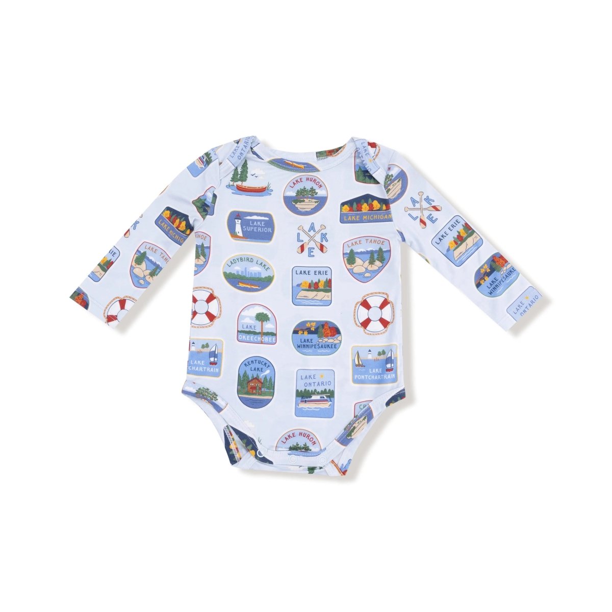 Angel Dear Angel Dear Lap Shoulder Long Sleeve Bodysuit Bamboo Viscose - Everetts Place Boutique - 