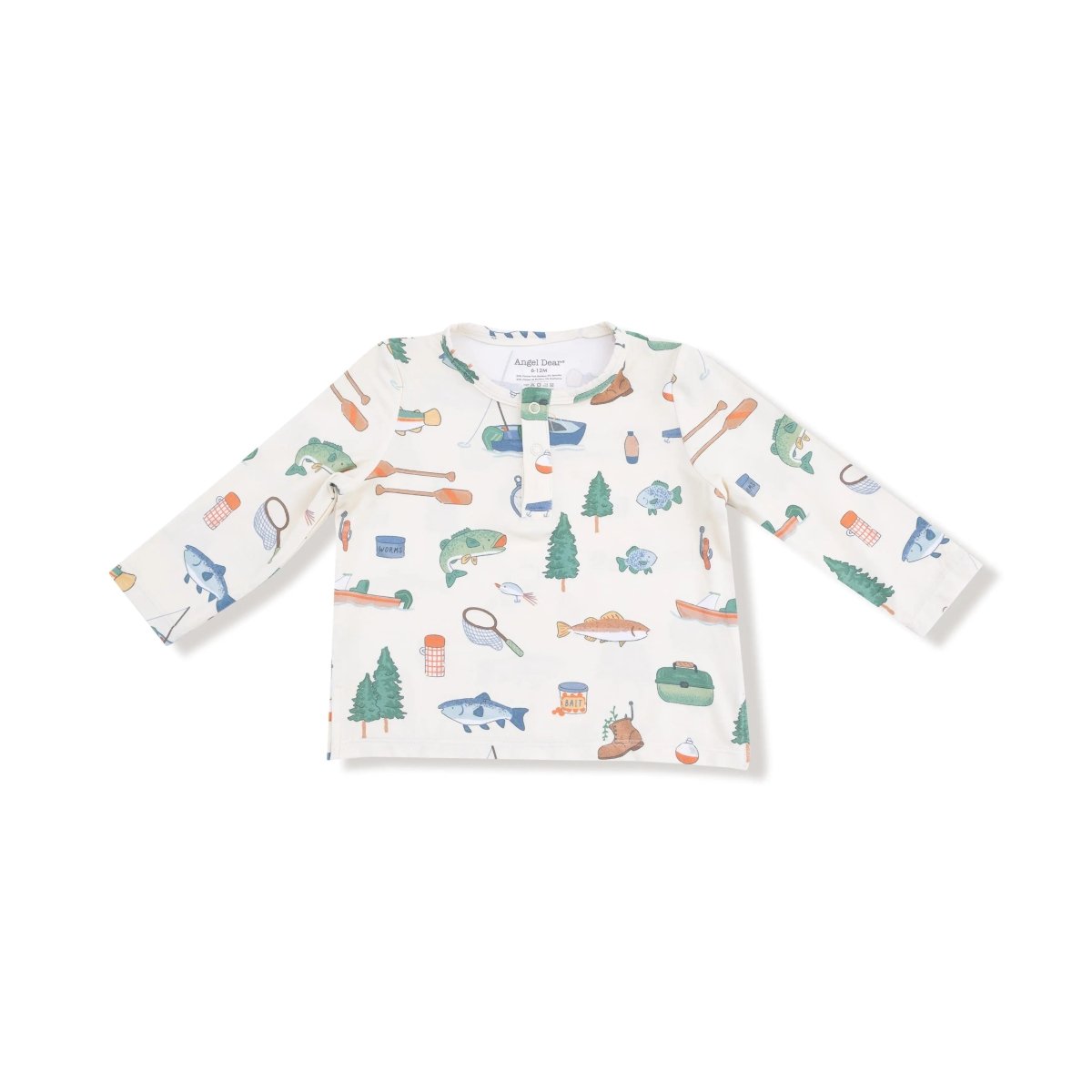 Angel Dear Angel Dear Long Sleeve Henley Top and Waffle Jogger Set - Everetts Place Boutique - 