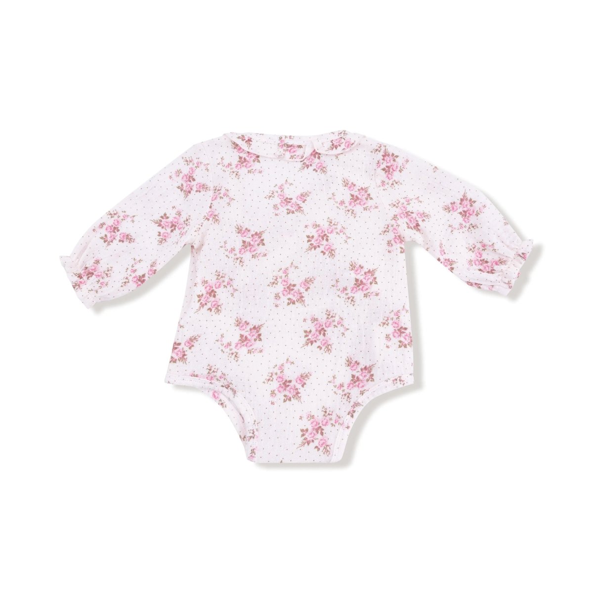 Angel Dear Angel Dear Long Sleeve Kimono Bodysuit With Ruffles - Everetts Place Boutique - 