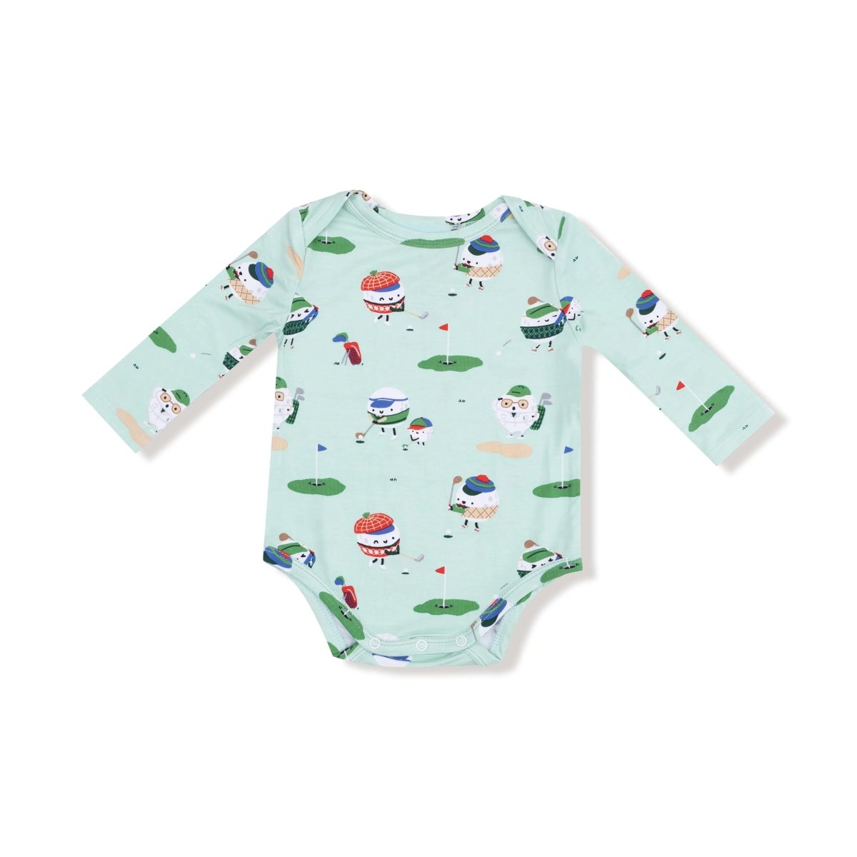 Angel Dear Angel Dear Long Sleeve Lap Shoulder Baby Bodysuit Bamboo - Everetts Place Boutique - 