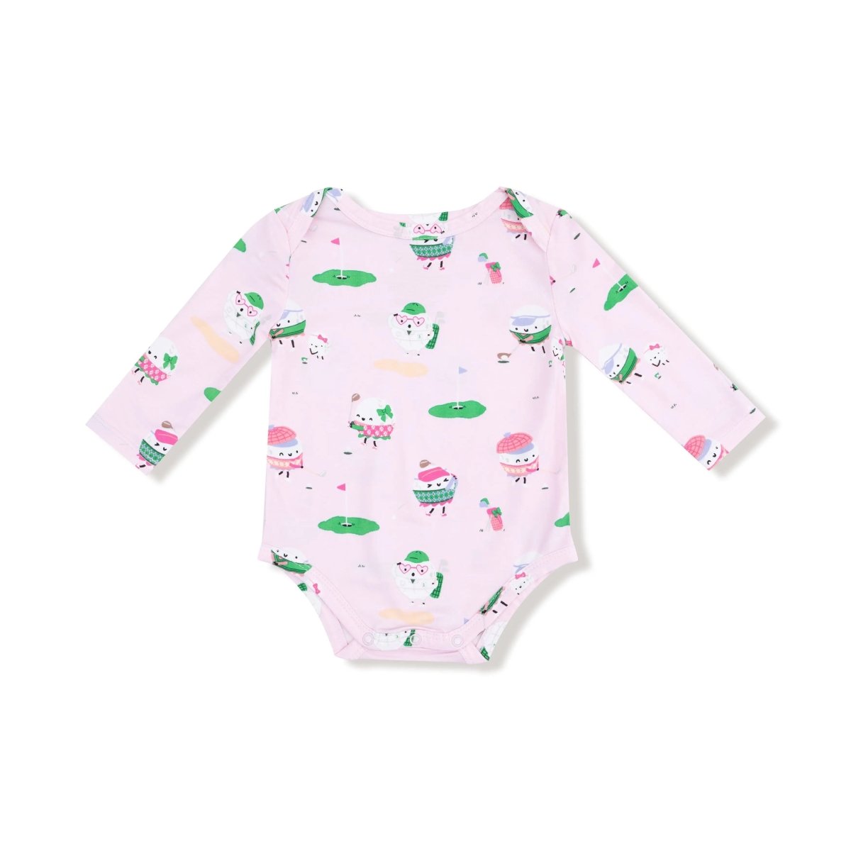 Angel Dear Angel Dear Long Sleeve Lap Shoulder Baby Bodysuit Bamboo - Everetts Place Boutique - 