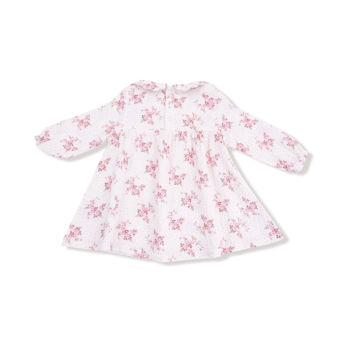 Angel Dear Angel Dear Long Sleeve Petal Collar Dress And Leggings Set - Everetts Place Boutique - 