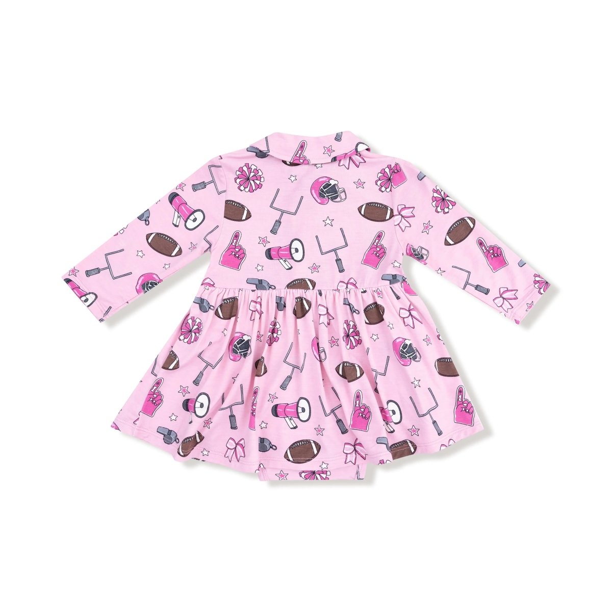 Angel Dear Angel Dear Long Sleeve Polo Bodysuit Dress Babies Bamboo - Everetts Place Boutique - 