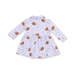 Angel Dear Angel Dear Long Sleeve Polo Bodysuit Dress for Girls - Everetts Place Boutique - 