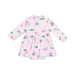 Angel Dear Angel Dear Long Sleeve Polo Bodysuit Dress For Girls - Everetts Place Boutique - 