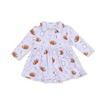 Angel Dear Angel Dear Long Sleeve Polo Bodysuit Dress for Girls - Everetts Place Boutique - 