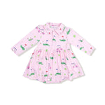 Angel Dear Angel Dear Long Sleeve Polo Bodysuit Dress For Toddlers - Everetts Place Boutique - 