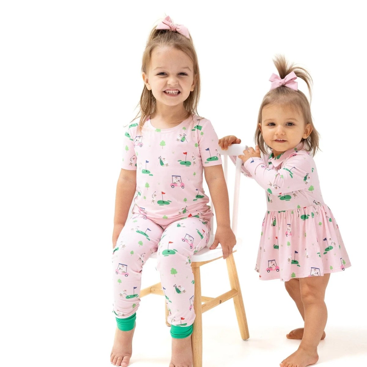 Angel Dear Angel Dear Long Sleeve Polo Bodysuit Dress For Toddlers - Everetts Place Boutique - 