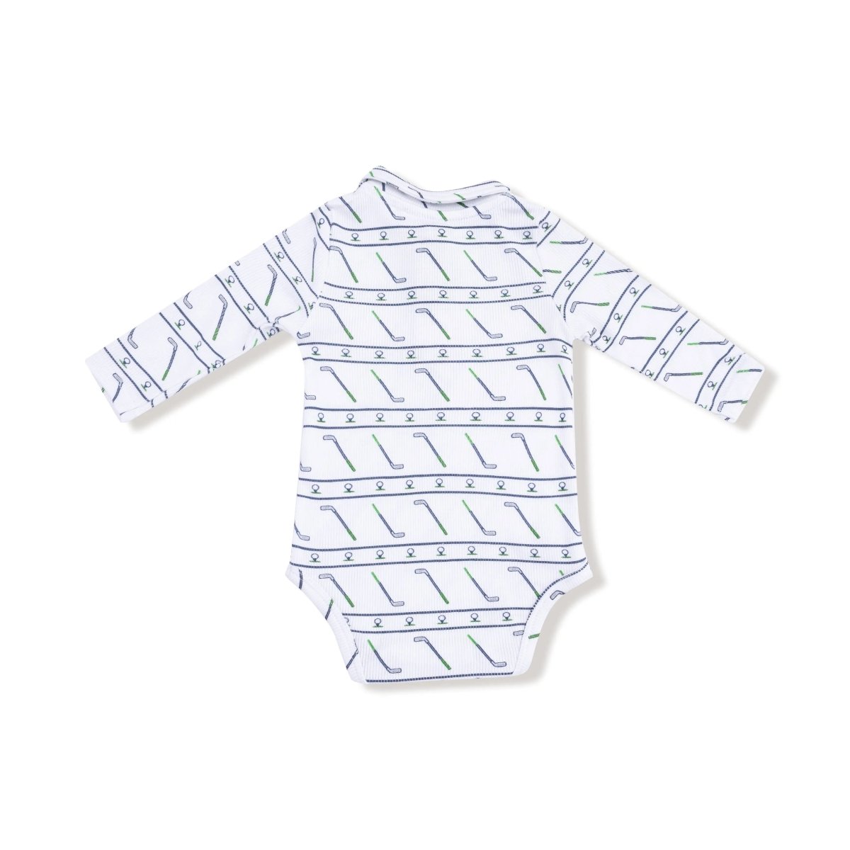 Angel Dear Angel Dear Long Sleeve Polo Bodysuit For Babies And Infants - Everetts Place Boutique - 