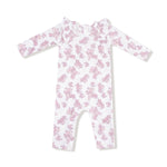 Angel Dear Angel Dear Long Sleeve Ruffle Romper Waffle Knit Cozy - Everetts Place Boutique - 