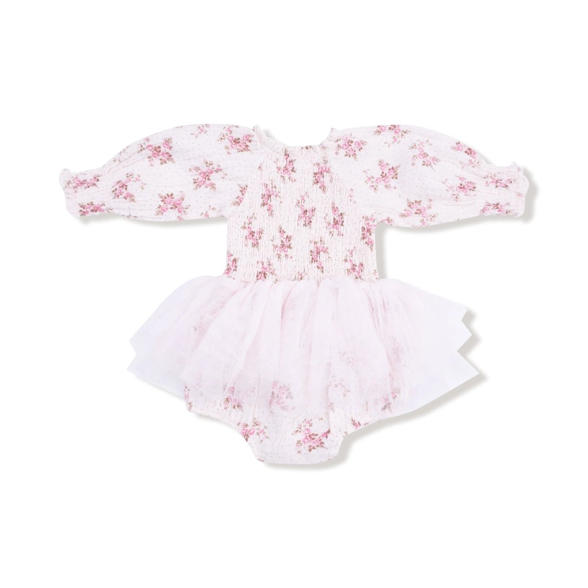Angel Dear Angel Dear Long Sleeve Smocked Bubble With Tutu Outfit - Everetts Place Boutique - 