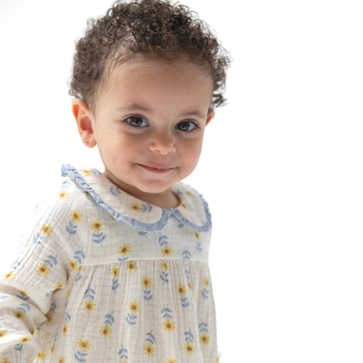 Angel Dear Angel Dear Peter Pan Collar Dress And Leggings Set - Everetts Place Boutique - 