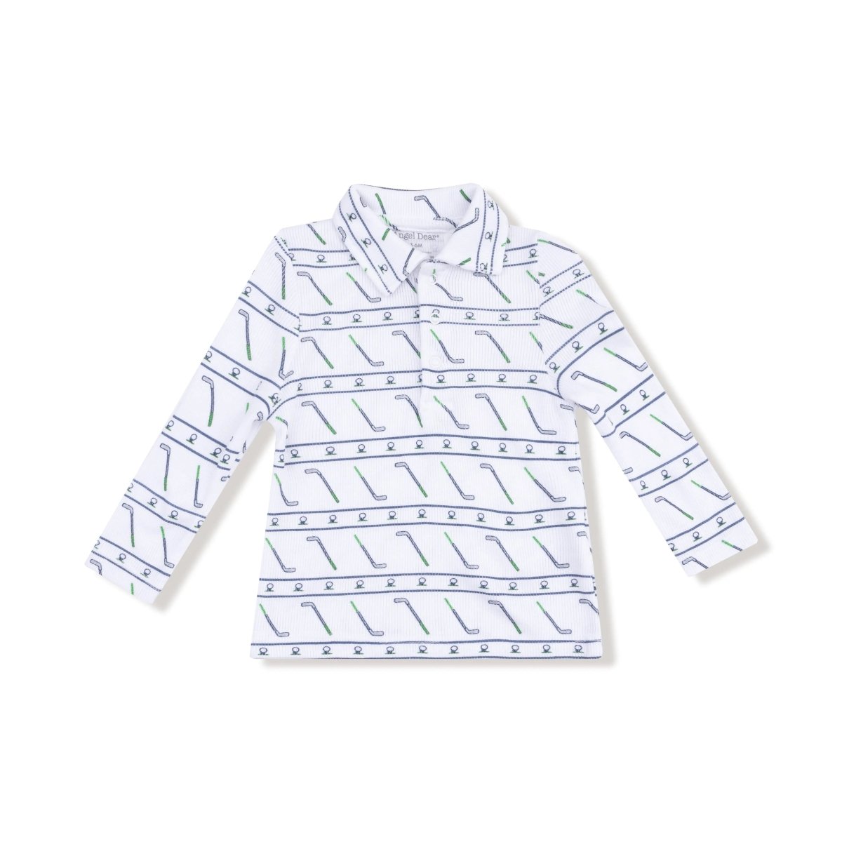 Angel Dear Angel Dear Polo Long Sleeve Shirt Cozy Soft Collar For Baby - Everetts Place Boutique - 