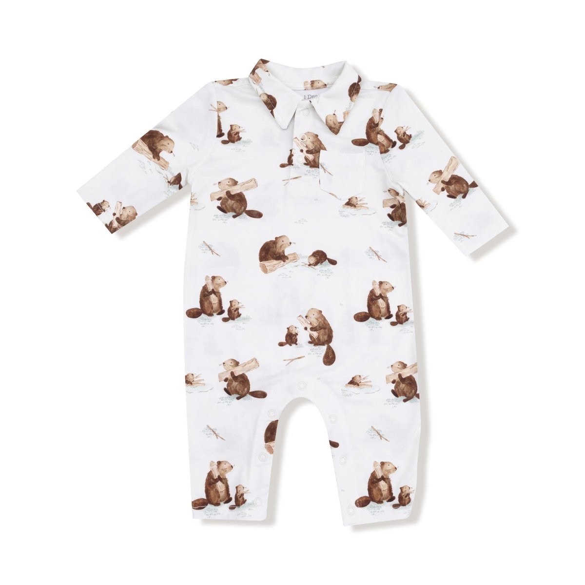 Angel Dear Angel Dear Polo Romper Classic Comfort For Babies Daily - Everetts Place Boutique - 