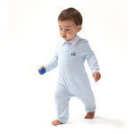 Angel Dear Angel Dear Polo Romper With Golf Cart Applique Silky Bamboo - Everetts Place Boutique - 