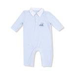 Angel Dear Angel Dear Polo Romper With Golf Cart Applique Silky Bamboo - Everetts Place Boutique - 