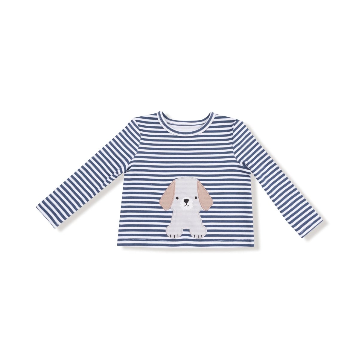 Angel Dear Angel Dear Puppy Applique Organic Cotton Long Sleeve Shirt - Everetts Place Boutique - 