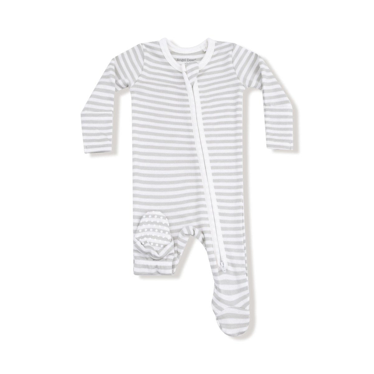Angel Dear Angel Dear Ribbed Modal 2 Way Zipper Footie For Baby - Everetts Place Boutique - 