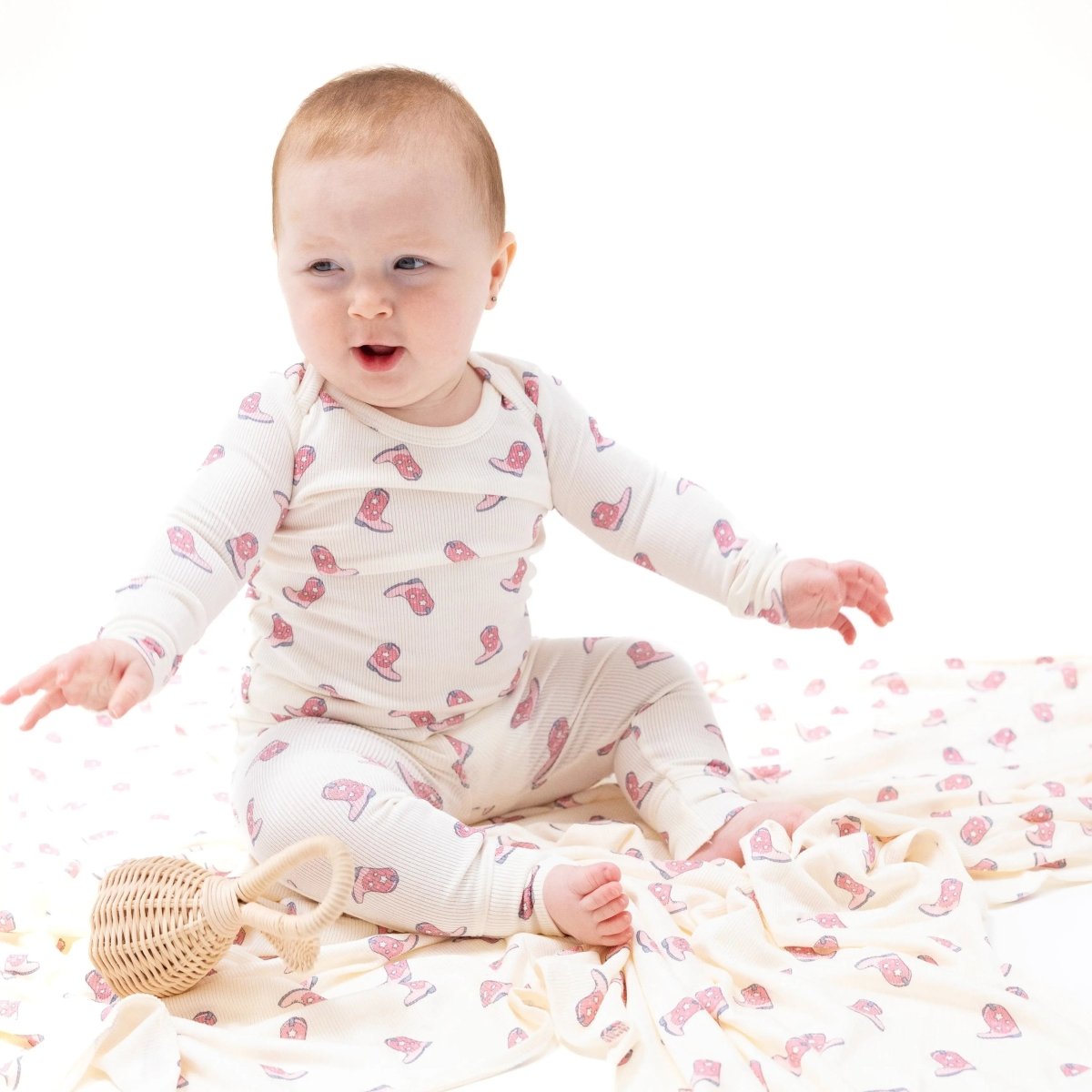 Angel Dear Angel Dear Ribbed Modal Loungewear Set For Kids Nightwear - Everetts Place Boutique - 