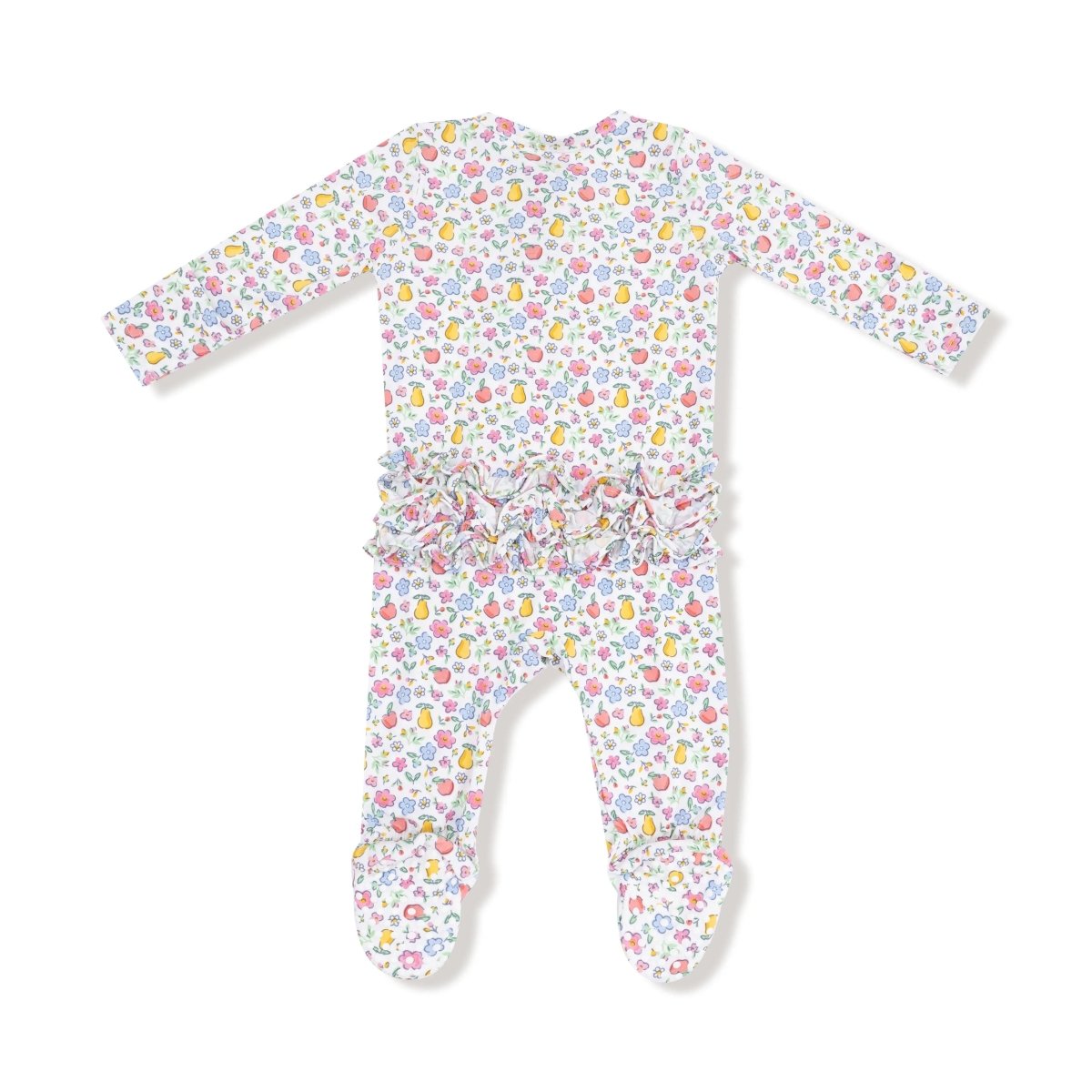 Angel Dear Angel Dear Ruffle Back Two Way Zipper Footie Bamboo Cozy - Everetts Place Boutique - 