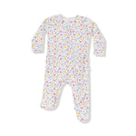 Angel Dear Angel Dear Ruffle Back Two Way Zipper Footie Bamboo Cozy - Everetts Place Boutique - 