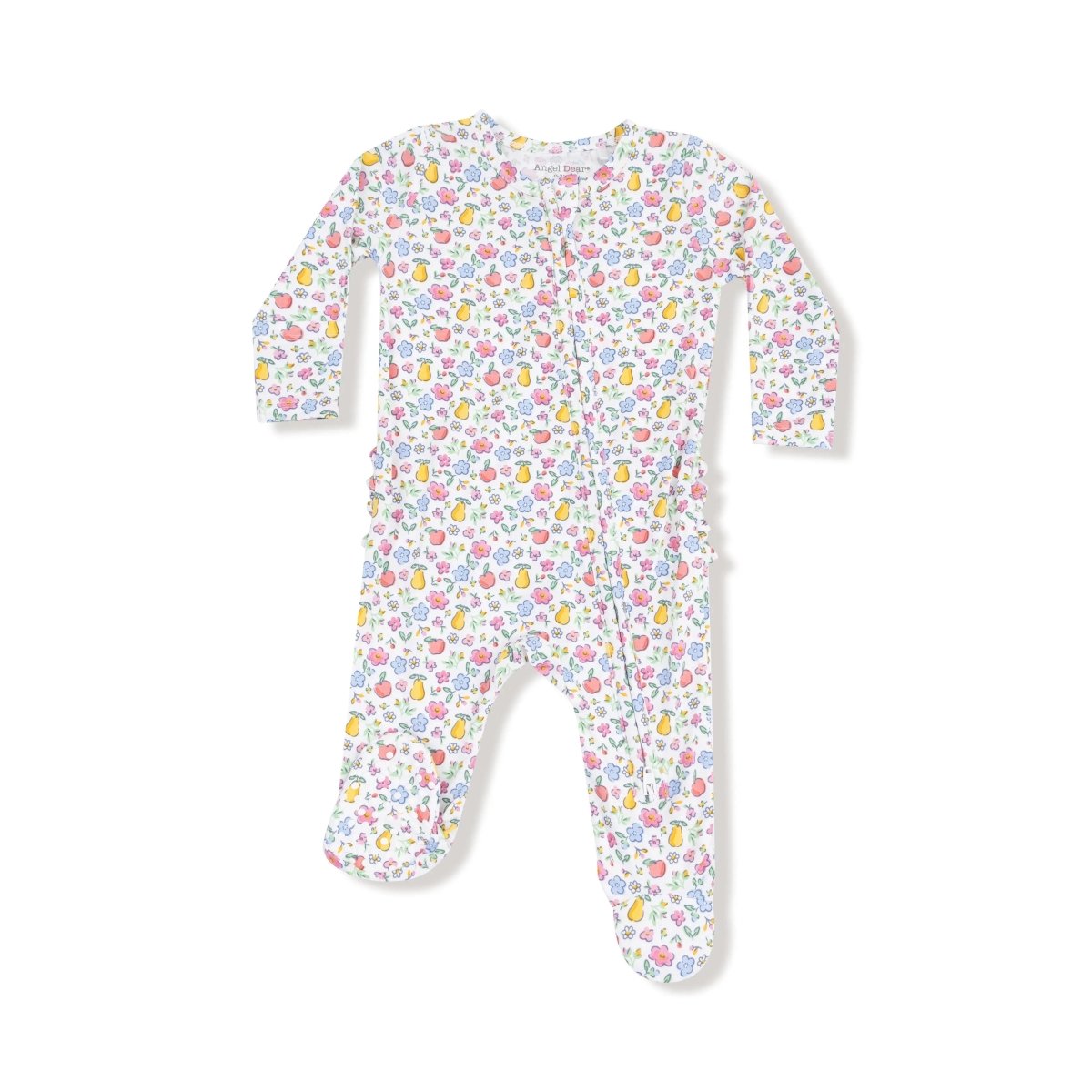 Angel Dear Angel Dear Ruffle Back Two Way Zipper Footie Bamboo Cozy - Everetts Place Boutique - 