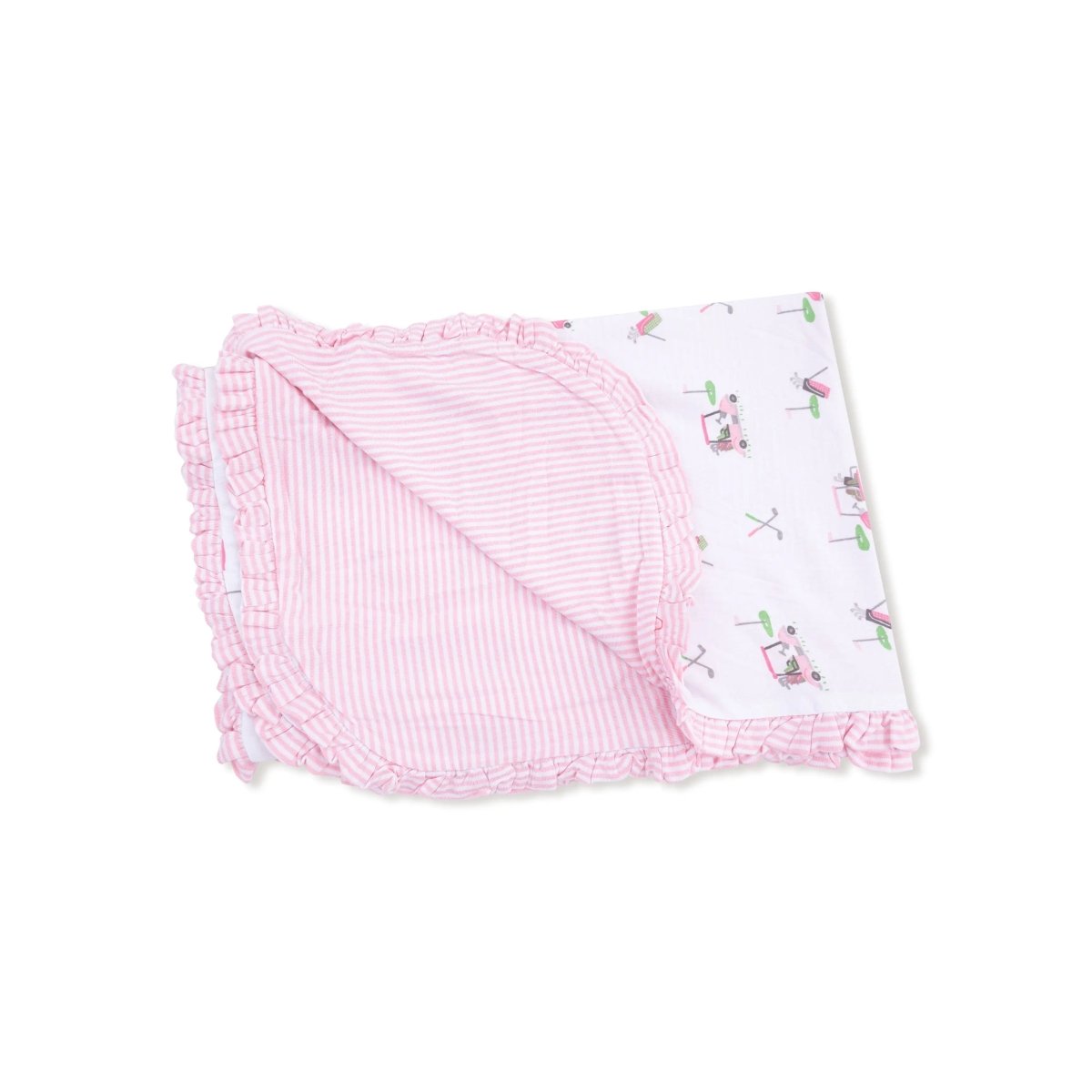 Angel Dear Angel Dear Ruffle Receiving Blanket Soft and Cozy Baby - Everetts Place Boutique - 
