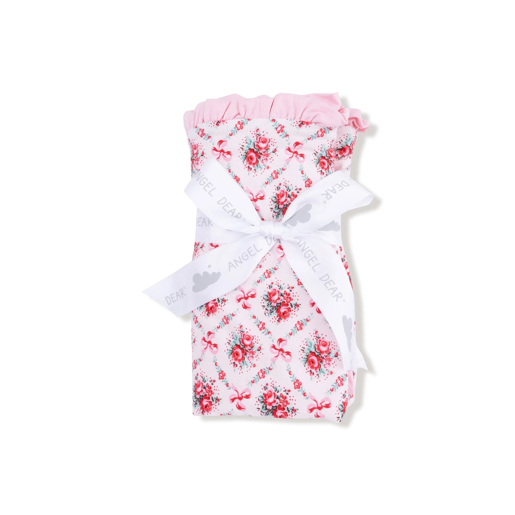 Angel Dear Angel Dear Ruffle Receiving Blanket Viscose Bamboo Baby - 