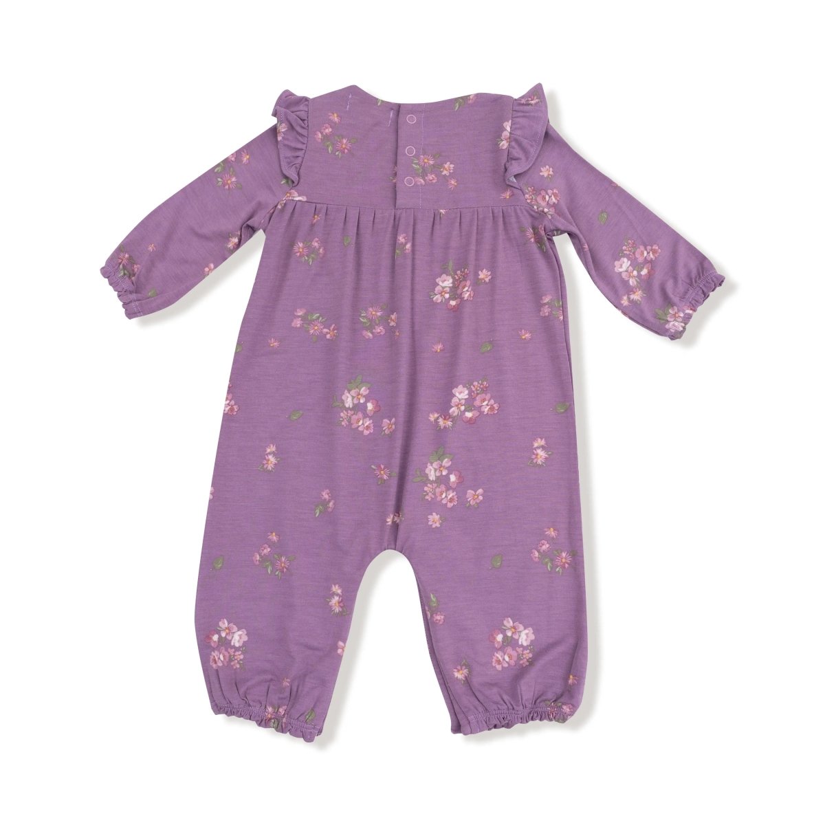 Angel Dear Angel Dear Ruffle Sleeve Baby Romper Soft Bamboo Viscose - Everetts Place Boutique - 