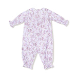 Angel Dear Angel Dear Smocked Long Sleeve Baby Romper Viscose Bamboo - Everetts Place Boutique - 