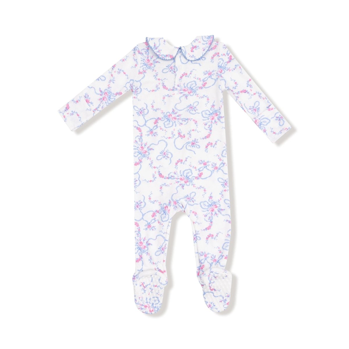 Angel Dear Angel Dear Smocked Peter Pan Footie With Snap Closure - Everetts Place Boutique - 