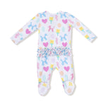 Angel Dear Angel Dear Two Way Zipper Ruffle Back Footie Bamboo - Everetts Place Boutique - 