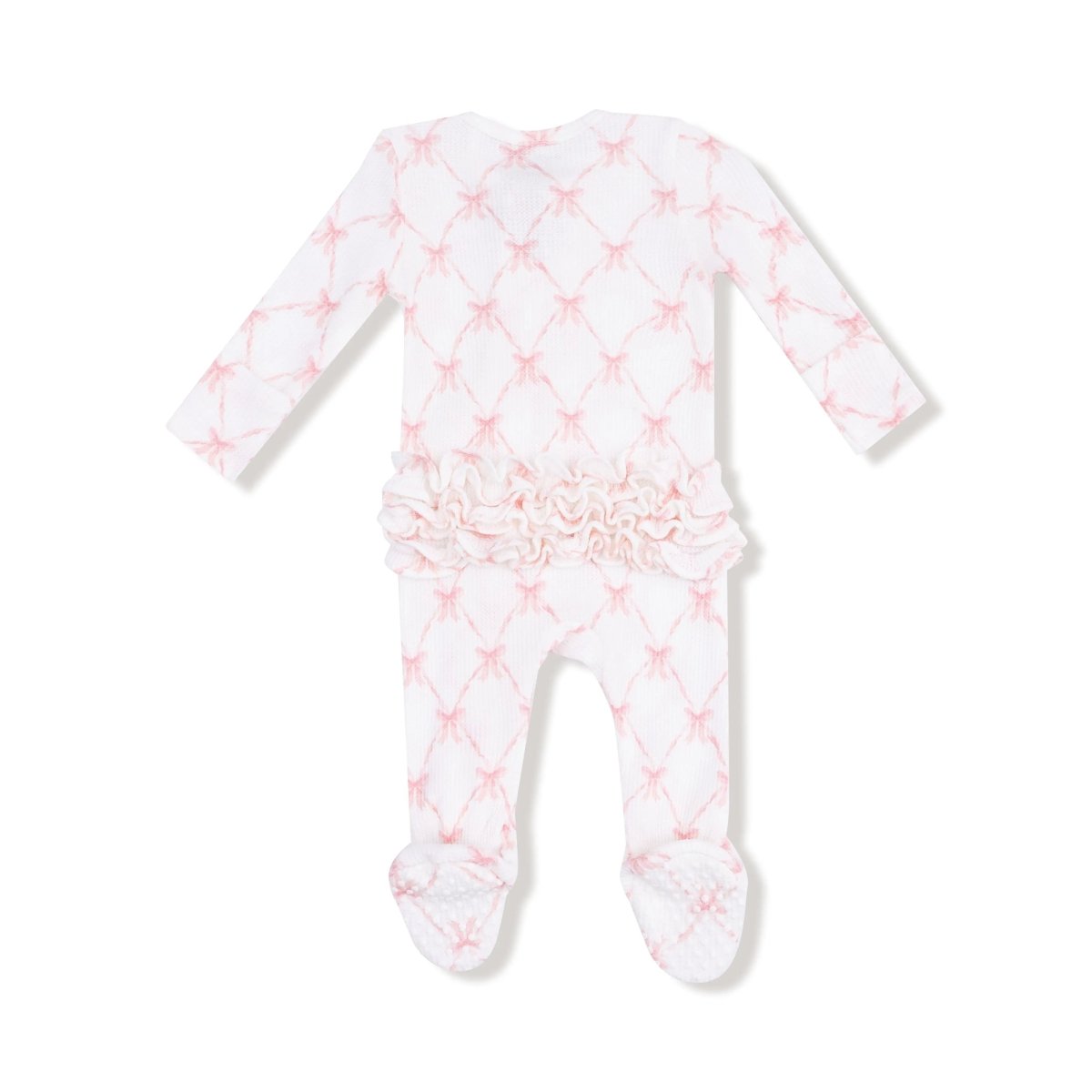 Angel Dear Angel Dear Two Way Zipper Ruffle Front Footie For Baby - Everetts Place Boutique - 