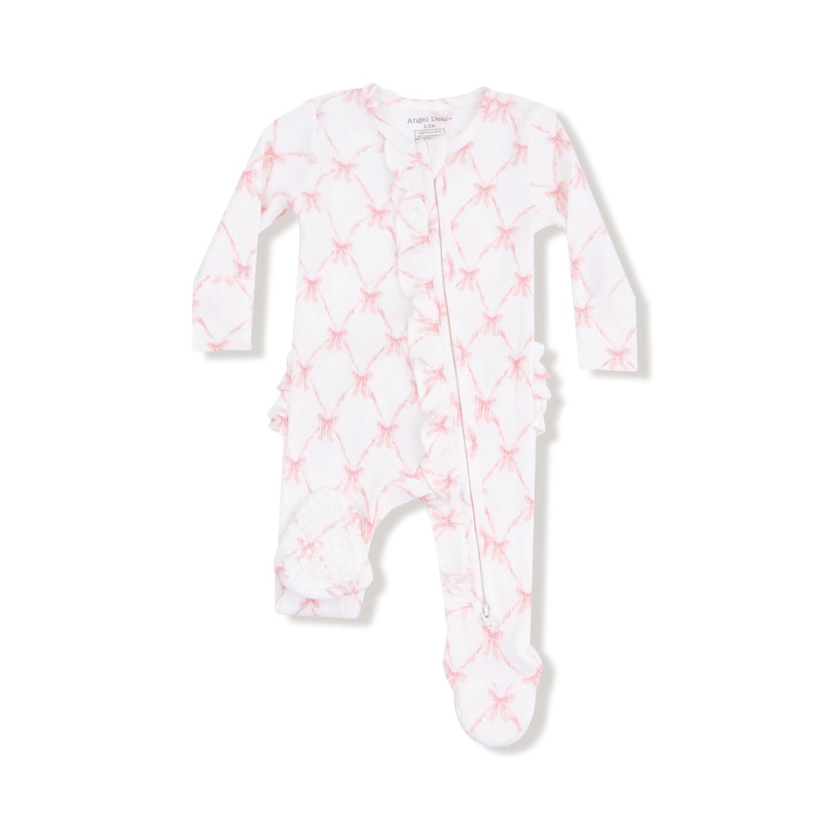 Angel Dear Angel Dear Two Way Zipper Ruffle Front Footie For Baby - Everetts Place Boutique - 