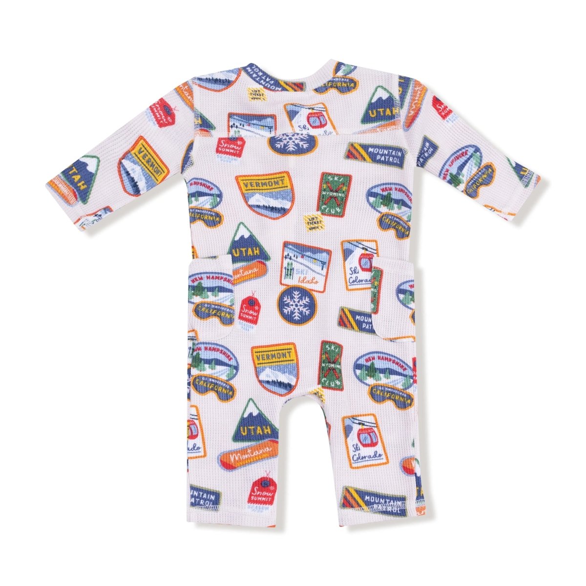 Angel Dear Angel Dear Uni Romper Cozy Henley Neckline Fall And Winter - Everetts Place Boutique - 