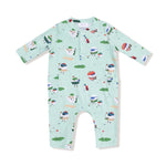 Angel Dear Angel Dear Uni Romper Cozy Henley Neckline For Fall Winter - Everetts Place Boutique - 