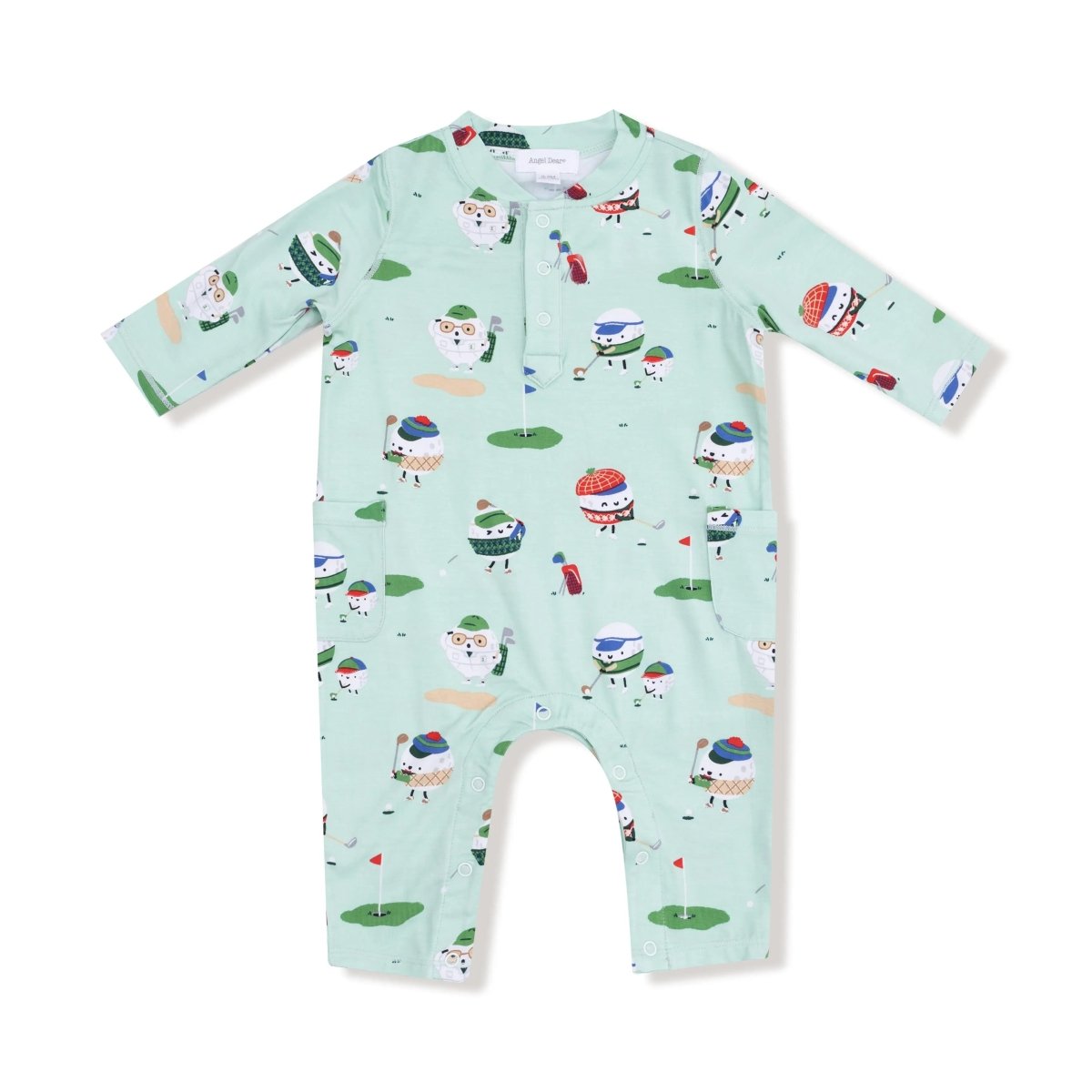 Angel Dear Angel Dear Uni Romper Cozy Henley Neckline For Fall Winter - Everetts Place Boutique - 