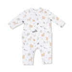 Angel Dear Angel Dear Uni Romper Henley Neckline Cozy Fall Winter Baby - Everetts Place Boutique - 