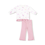 Angel Dear Angel Dear Waffle Pullover With Ruffle Bow And Leggings - Everetts Place Boutique - 