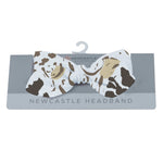 Newcastle Classics Eco-Friendly Bamboo Headband with Animal Print for Baby Girls - Baby & Toddler Bamboo Headband
