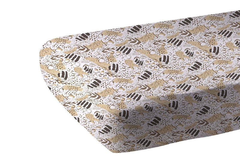 Animal Print Bamboo Muslin Crib Sheet - Everetts Place: Online Boutique - Kids & Babies