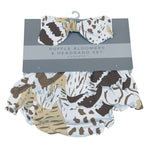 Newcastle Classics Savannah Collection Animal Print Bamboo Bloomer Set for Newborns - Apparel & Accessories > Clothing Accessories > Baby & Toddler Clothing Accessories Bloomer/Headband Sets
