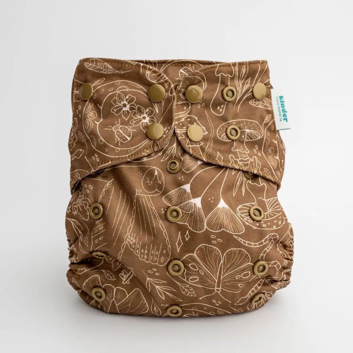 Kinder Cloth Diaper Co. - Animals and Insects: Essentials Pocket Cloth Diaper with Athletic Wicking -