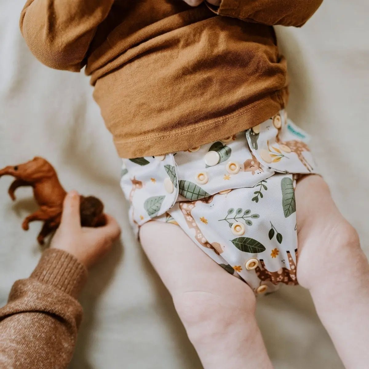 Kinder Cloth Diaper Co. - Animals and Insects: Essentials Pocket Cloth Diaper with Athletic Wicking -
