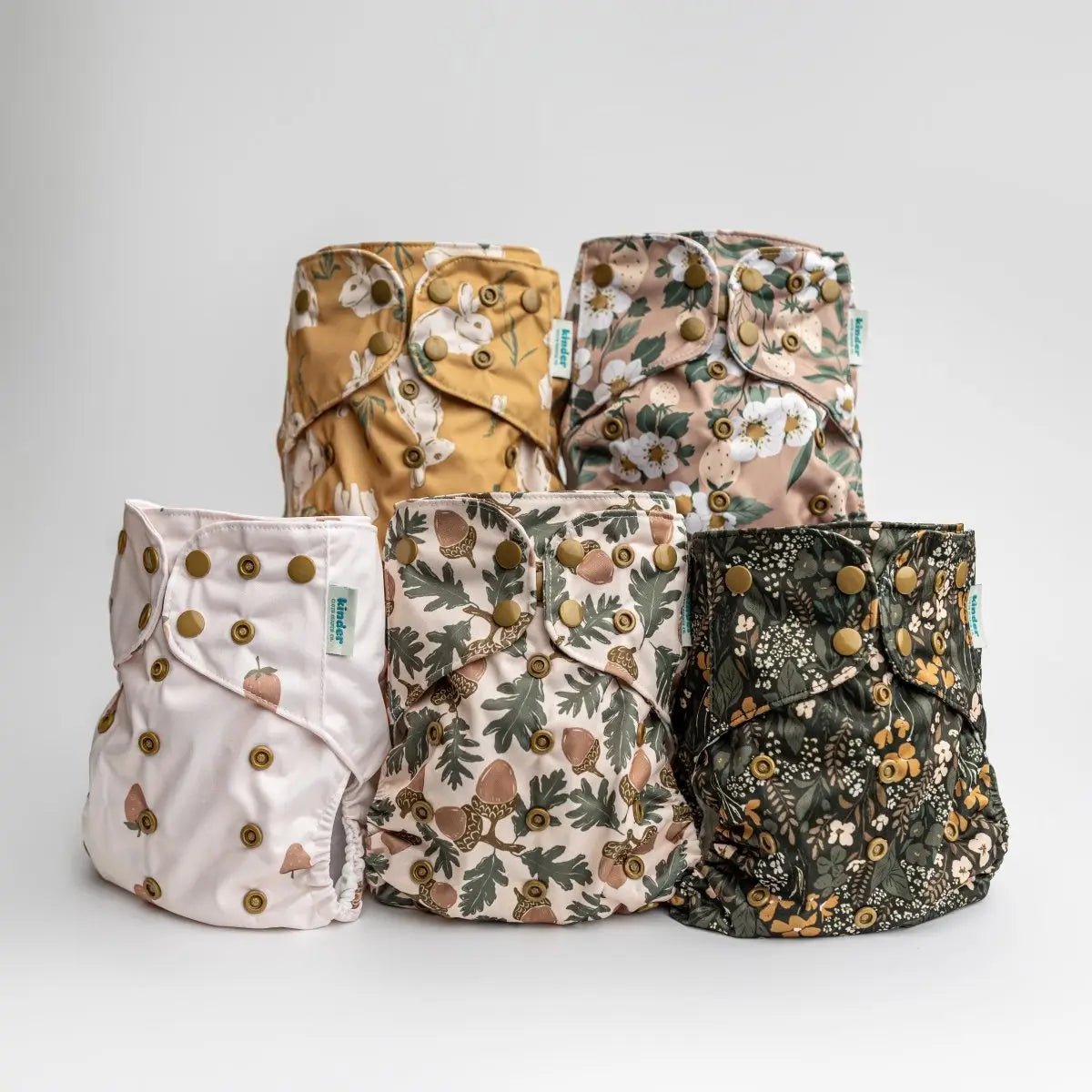 Kinder Cloth Diaper Co. - Animals and Insects: Essentials Pocket Cloth Diaper with Athletic Wicking -