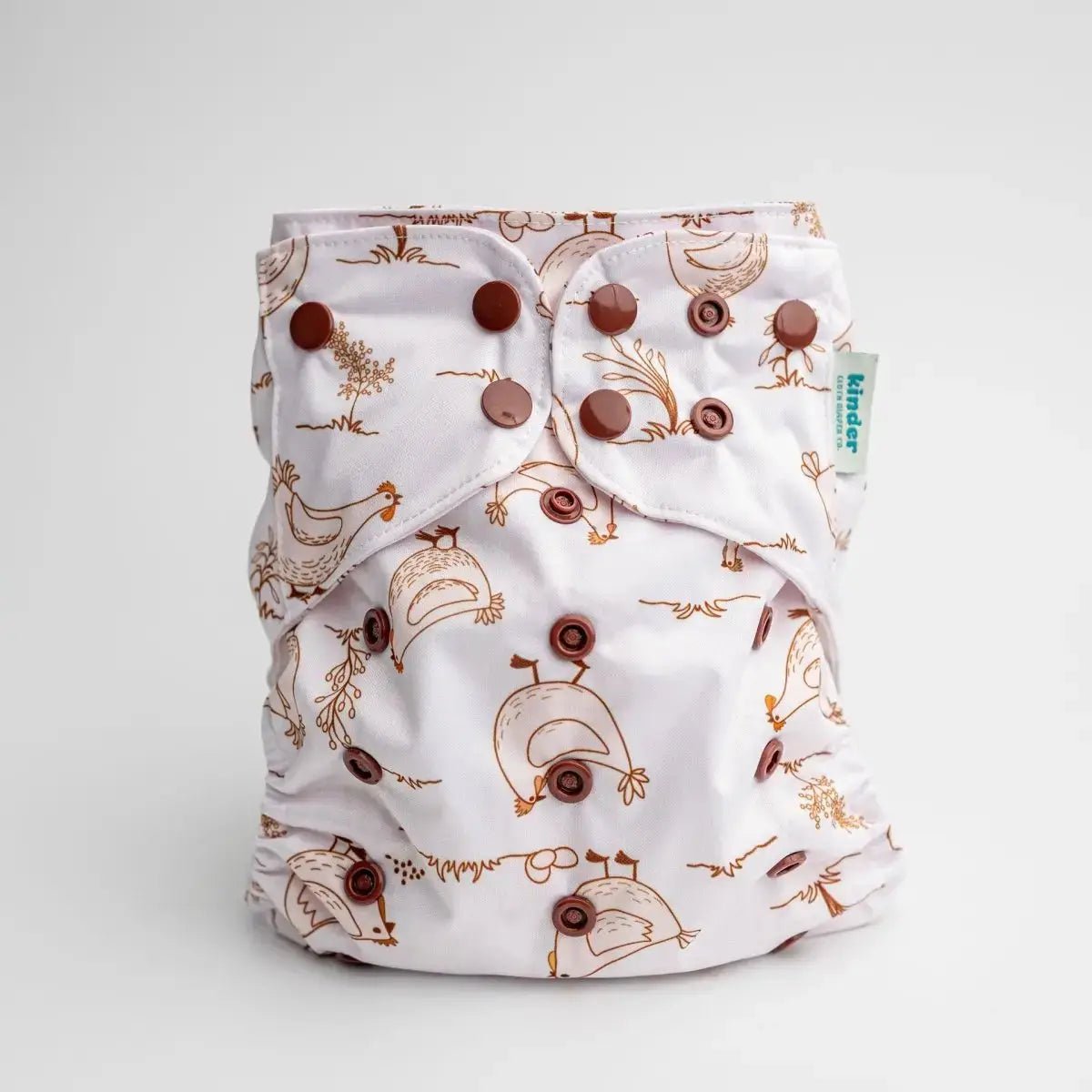 Kinder Cloth Diaper Co. - Animals and Insects: Essentials Pocket Cloth Diaper with Athletic Wicking -