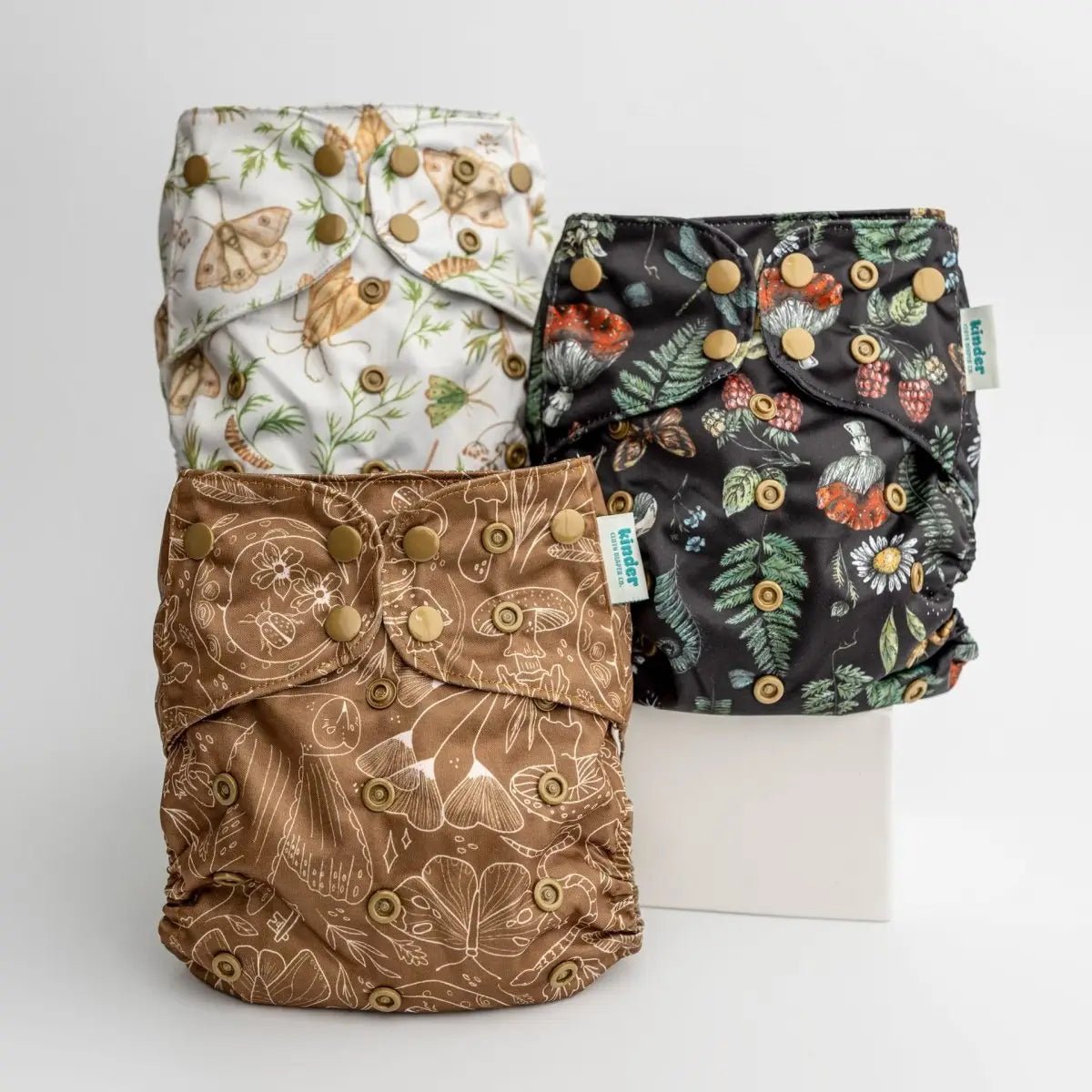 Kinder Cloth Diaper Co. - Animals and Insects: Essentials Pocket Cloth Diaper with Athletic Wicking -