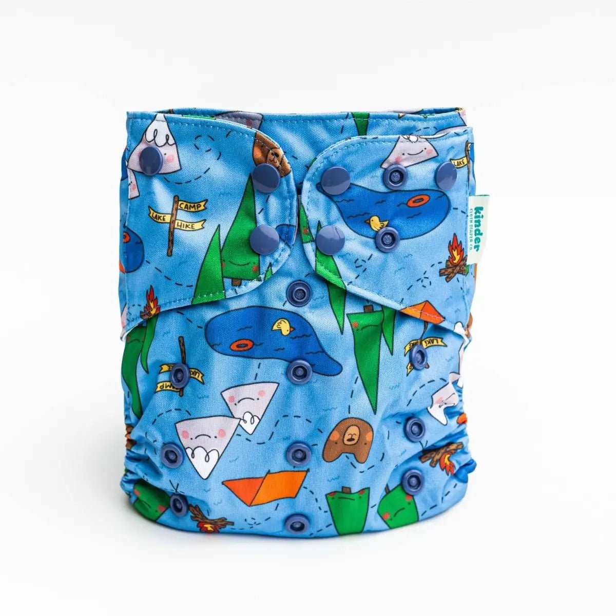 Kinder Cloth Diaper Co. - Animals and Insects: Essentials Pocket Cloth Diaper with Athletic Wicking -