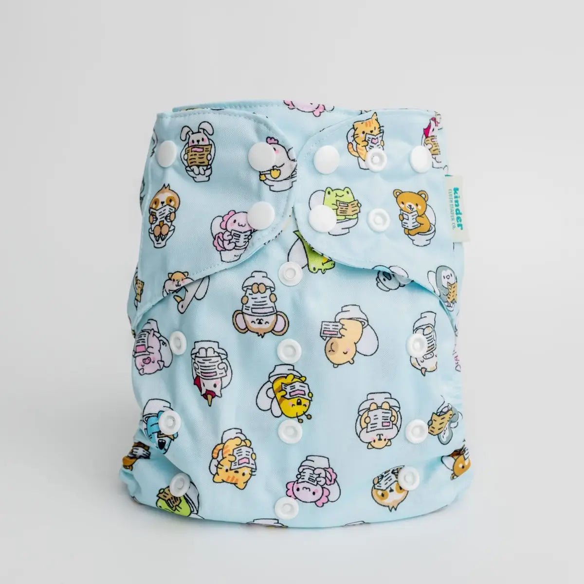 Kinder Cloth Diaper Co. - Animals and Insects: Essentials Pocket Cloth Diaper with Athletic Wicking -